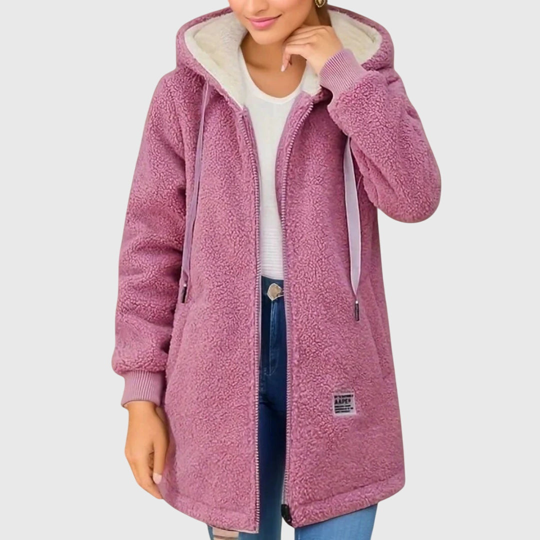 Rhoda – Relaxed Fleece Long Jacket