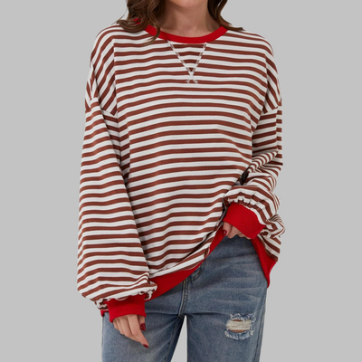Charis | Casual Striped Sweatshirt