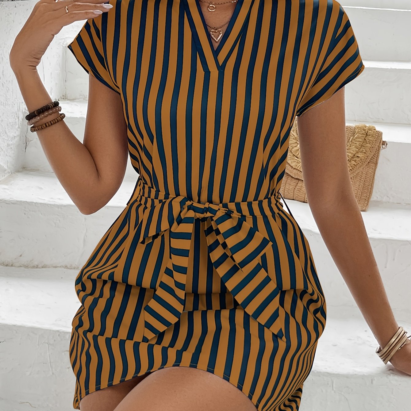 Madelon | Casual Striped Dress
