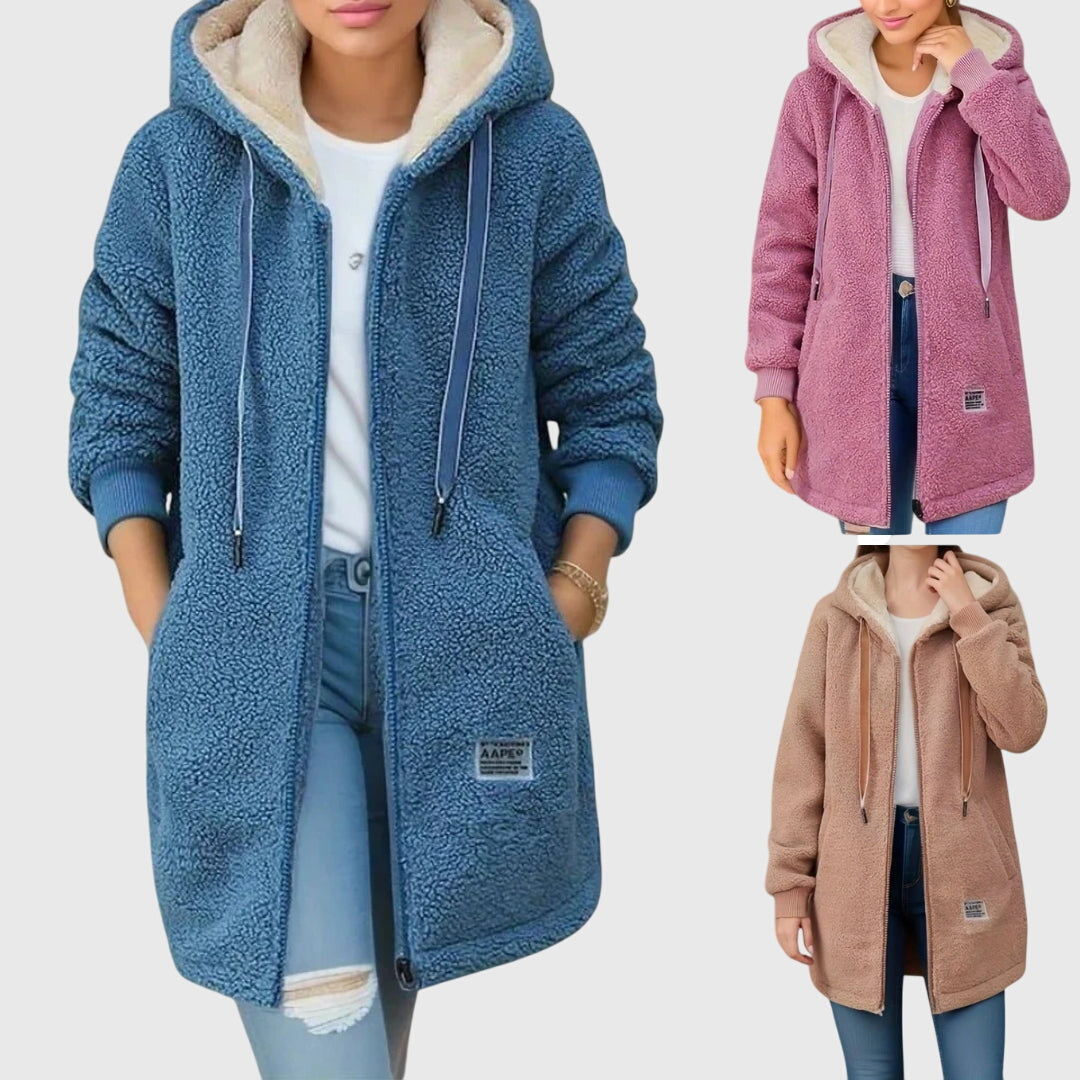 Rhoda – Relaxed Fleece Long Jacket