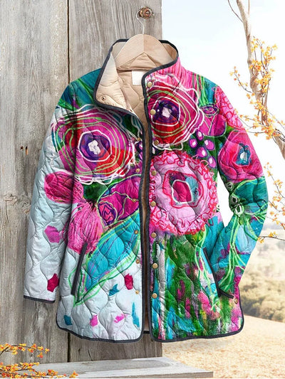 Floral Patterned Elegant Jacket