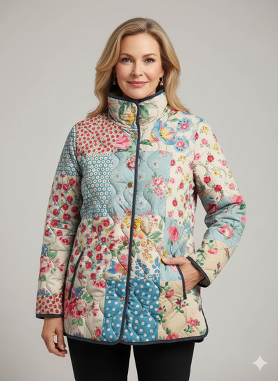 Charming Floral Quilted Jacket