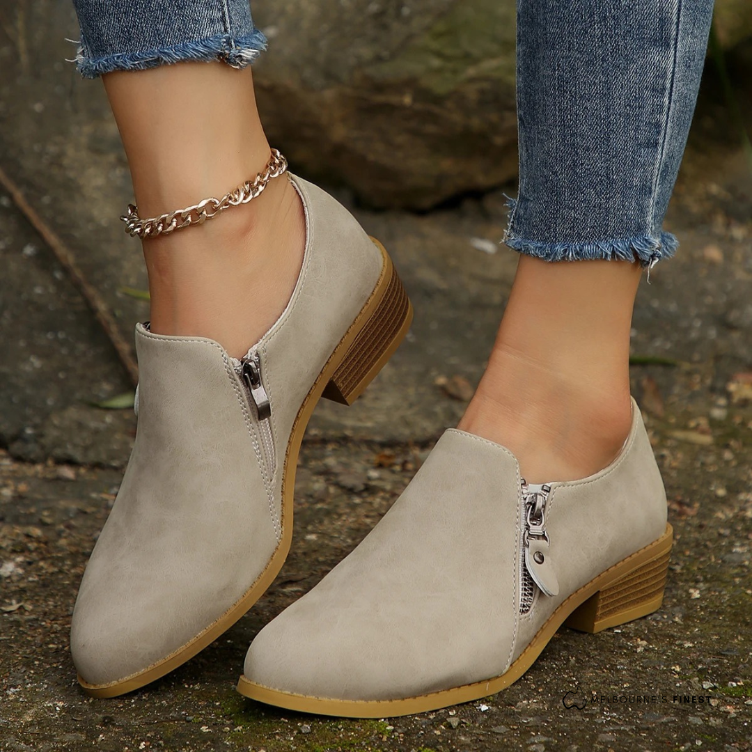 Bronte | Orthopedic Zip-Up Ankle Boots