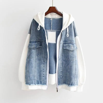 Claretta | Denim Hoodie Jacket