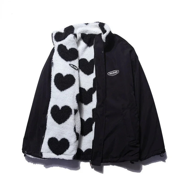 Olive - Reversible Heart Jacket