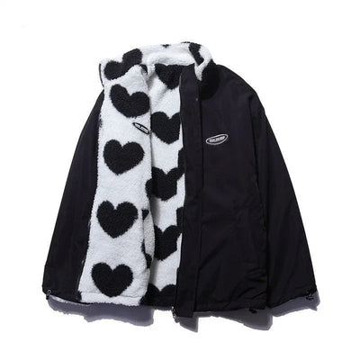 Olive - Reversible Heart Jacket