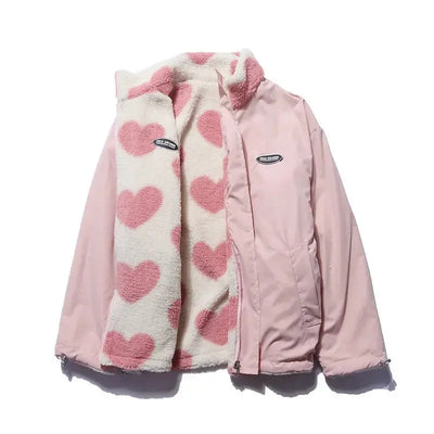 Olive - Reversible Heart Jacket