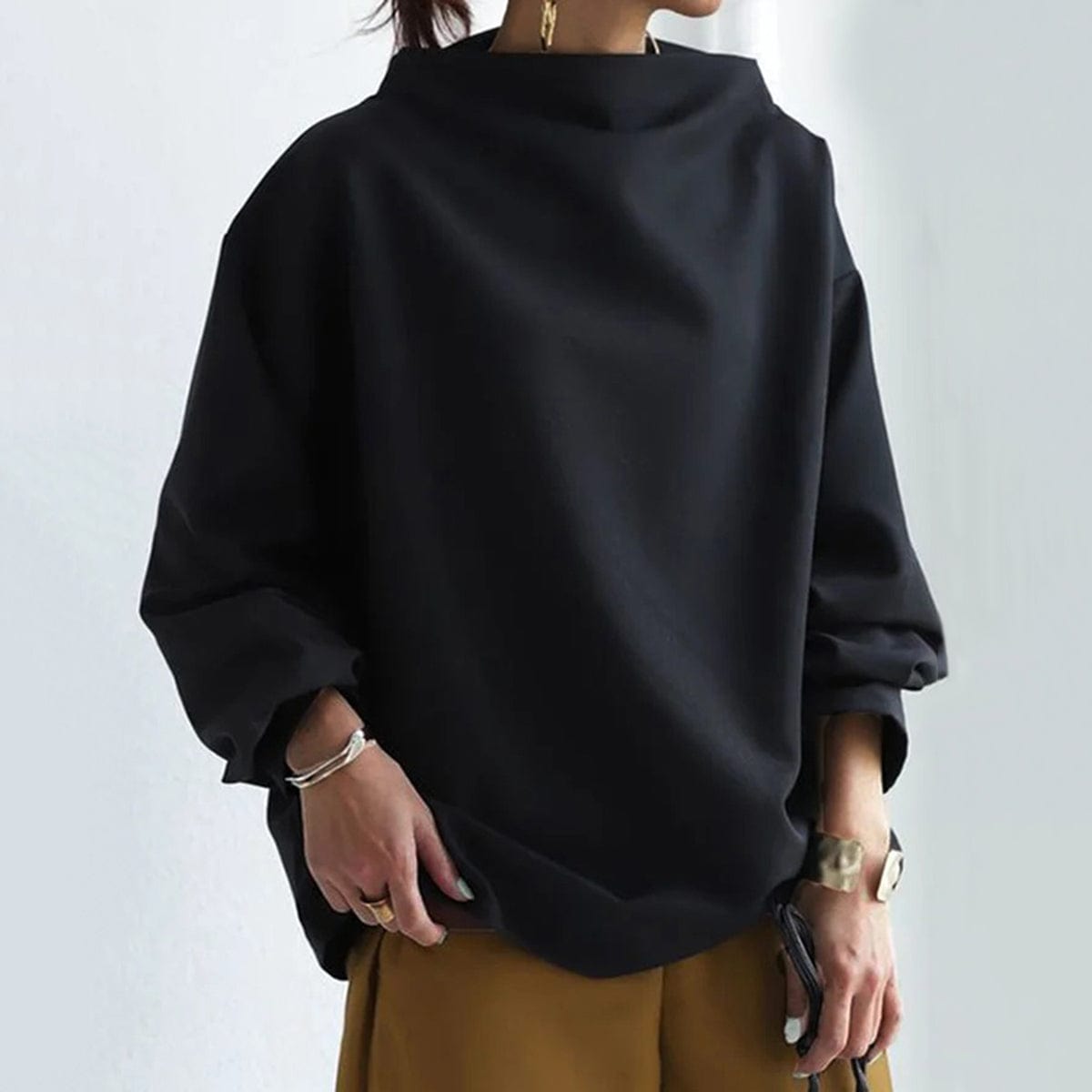 Wanda – High-Neck Knit Jumper