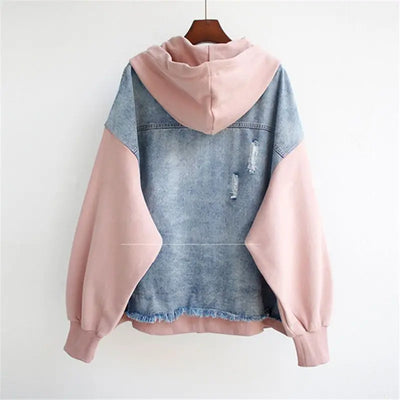 Claretta | Denim Hoodie Jacket