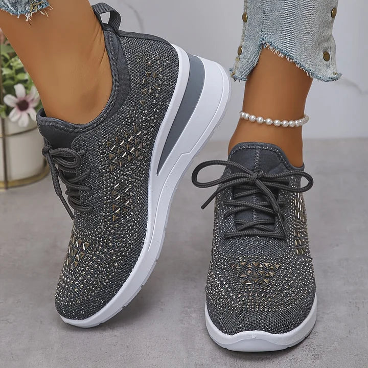 Romee | Orthopedic Sneakers with Sparkling Rhinestones