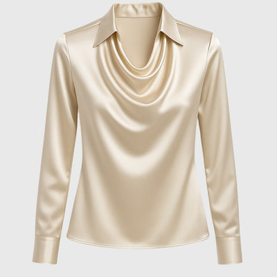 Cynthia – Satin Drape Blouse
